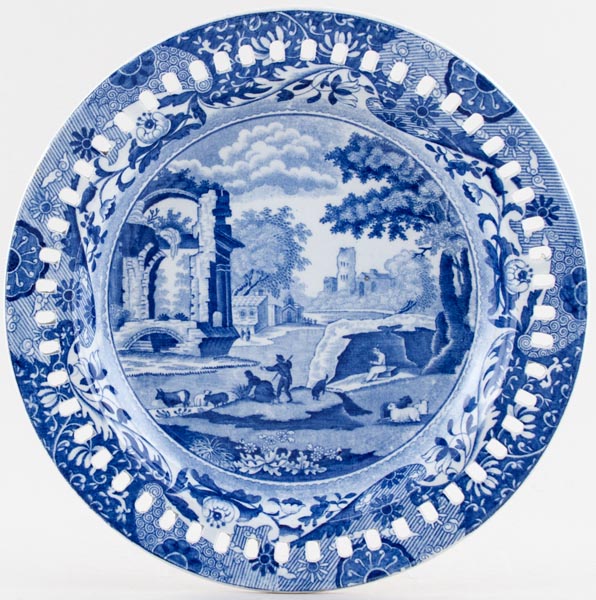 Plate pierced rim c1830